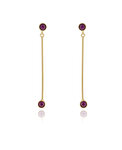 Boucles d'oreille cristal swarovski violet