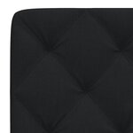 vidaXL Coussin de tête de lit noir 100 cm tissu