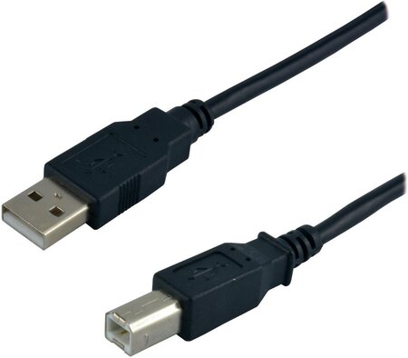 Cable USB 2.0 MCL-Samar type AB M/M 5m (Noir)