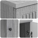 vidaXL Bureau Sonoma gris Bois d'ingénierie 142 5 x 50 x 75 cm