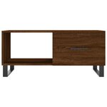 vidaXL Table basse chêne marron 90x50x40 cm bois d'ingénierie