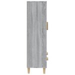vidaXL Buffet Sonoma gris 70x31x115 cm Bois d'ingénierie