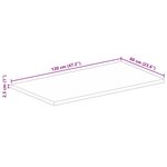 vidaXL Dessus de table rectangulaire bois massif de manguier brut