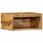 VidaXL Meuble TV mural 40x30x19 cm bois massif de manguier brut