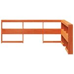 vidaXL Tête de lit de bibliothèque forme de L 135 cm bois massif pin