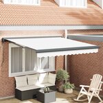 vidaXL Auvent Blanc 350 x 250 x 165 cm Polyester et Aluminium
