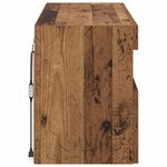 vidaXL Meuble TV mural Bois Ancien 100 x 30 x 40 cm Bois d'ingénierie