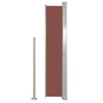 vidaXL Auvent latéral rétractable de patio 120x500 cm Marron
