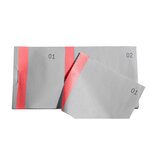 Bloc Vendeur À Bande Couleur 100 Feuillets Double Numérotage - Format 6  6x13 5 Cm - Rouge - X 50 - Exacompta