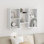 vidaXL Étagère murale blanc 96x18x60 cm bois d'ingénierie
