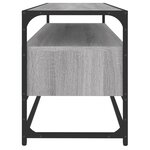 vidaXL Meuble TV sonoma gris 100x35x45 cm bois d'ingénierie