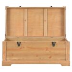 vidaXL Coffre de rangement avec coussin 80x40x40 cm MDF