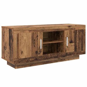 vidaXL Meuble TV Bois Ancien 102 x 35 x 45 cm Bois d'ingénierie