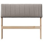 vidaXL Tête de lit capitonnée Taupe 90 cm Pin massif