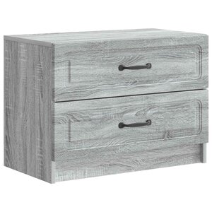vidaXL Cabinet de chevet avec tiroir Sonoma gris 62 x 34 5 x 44 5 cm