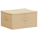 vidaXL Boîte de rangement Tissu intissé 43 x 34 x 23 cm 33 6 L Crème