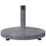 vidaXL Socles de parasol d'extérieur Bois foncé 48 x 48 x 32 cm