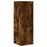 vidaXL Armoire d'apothicaire chêne fumé 40x41x118 cm bois d'ingénierie
