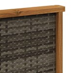 vidaXL Ensemble de canapés d'extérieur 5 pc Naturel et Crème Polyester