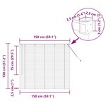 vidaXL Store de Fenêtre avec des rideaux Manuel Gris foncé Aluminium