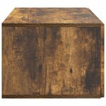 vidaXL Meuble TV mural Chêne fumé 59 5 x 41 x 30 cm Bois d'ingénierie