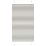 vidaXL Store plissé gris clair 75x150 cm largeur du tissu 74 4 cm