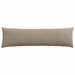 vidaXL Coussins de canapé 2 Pièces Taupe 145 x 40 cm tissu