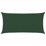 vidaXL Voile d'ombrage 160 g/m² Vert foncé 2 5x5 m PEHD