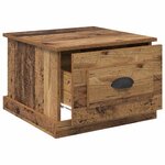 vidaXL Table basse Bois Ancien 50 x 50 x 35 cm Bois d'ingénierie