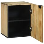 vidaXL Armoire Murale de Salle de Bain - 38 x 33 5 x 48 cm  en bois massif et ingénierie.
