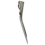vidaXL Tête de pelle Argent 33 x 21 cm Acier enduit de poudre