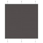 vidaXL Store plissé noir 115x150 cm largeur du tissu 114 4cm polyester