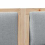 vidaXL Tête de lit Autre Marron 150 cm Bois massif en pin