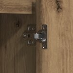 Buffet vidaXL avec LED en chêne artisan  90x32x75 cm  en bois aggloméré