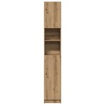 vidaXL Meuble de salle de bain Chêne artisanal 32x25 5x190 cm Bois d'ingénierie