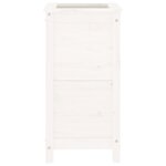 vidaXL Jardinière blanc 40x40x78 cm bois massif de pin