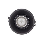 Spot gu10 50w 2700k rond profond noir ip20