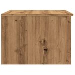 vidaXL Table basse chêne artisanal 50x50x36 cm bois d'ingénierie