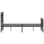 vidaXL Cadre de lit sans matelas chêne marron 120x200 cm