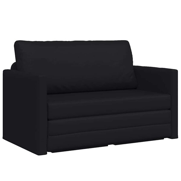 vidaXL Canapé-Lit 110cm Noir Simili cuir