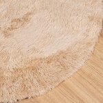 vidaXL Tapis Shaggy à poils longs NAVARRA beige 300x200 cm polyester