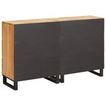 vidaXL Buffet 2 Pièces Marron 60 x 33 x 75 cm Bois de mangue massif