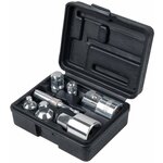 Ks tools jeu d'adaptateur 7 pièces pour douille et embout 918.0707