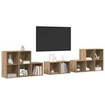vidaXL Ensemble de meubles TV 8 Pièces Chêne artisanal Bois d'ingénierie