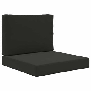 vidaXL Coussin de canapé d'extérieur Polyester Noir 60 x 60 cm