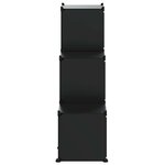 vidaXL Cubes de rangement 6 Pièces Noir PP