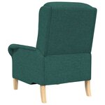 vidaXL fauteuil Vert foncé 76 x 94 x 102 cm Tissu Sharpa