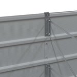 vidaXL Jardinière Gris clair 600 x 80 x 45 cm Acier