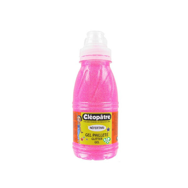 Gel pailleté - Néfertari - Rose néon - Flacon de 250 ml - Cléopâtre