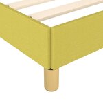 Vidaxl cadre de lit avec tête de lit vert 120x200 cm tissu